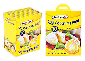 Sealapack® Sap053 Healthy Egg Poaching Bags, Pack Of 10, Clean