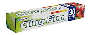Sealapack Ready To Use Cling Film, 30 Metre Roll, Clear, White