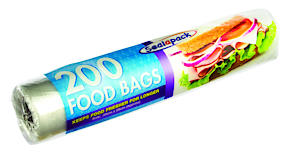 Sealapack Large Food Bags, Silicone, Clesr