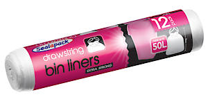 Sealapack Drawstring Refuse Sacks 12 Pack