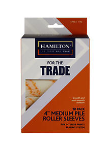 Hamilton For The Trade Medium Pile Mini Roller Sleeves 10 Pack, 4"