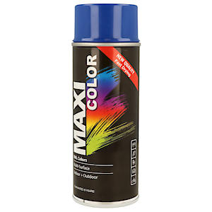 MAXI COLOR Quick Drying Spray Paint Gloss Ultramarine Blue 400ml