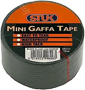 Stuk Mini Gaffa Tape Blk 50X10M*