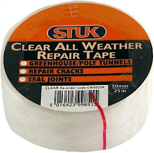 STUK ALL WEATHER TAPE CLR 50X25M