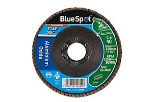 Blue Spot Tools 115Mm (4.5") 40 Grit Aluminium Oxide Flap Disc