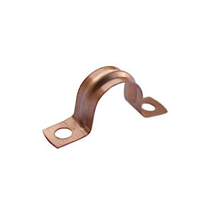 Saddle pipe clips-copper 22mm (6)