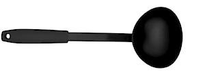 Fackelmann Initial Soup Ladle Pbt With Pp Plastic Handle, 33Cm