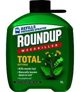 Roundup Weedkiller Total Optima, Pump Spray, 5 Litre Refill