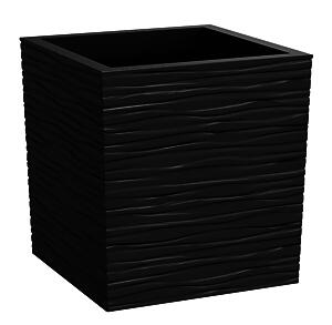 Eco Garden Citadelle Serenity Recyled Rubber Plant Pot, Slate, 36 Cm