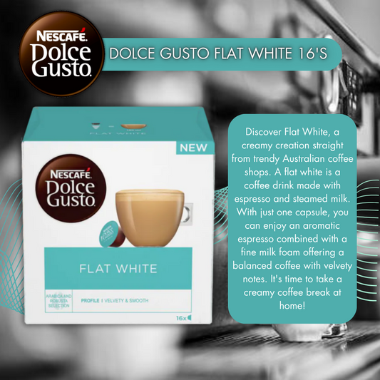 Dolce Gusto Flat White 16's - NWT FM SOLUTIONS - YOUR CATERING WHOLESALER