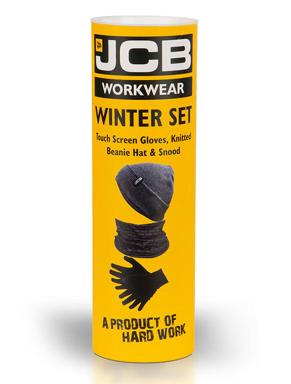 JCB Workwear Winter Accessory Set Yellow