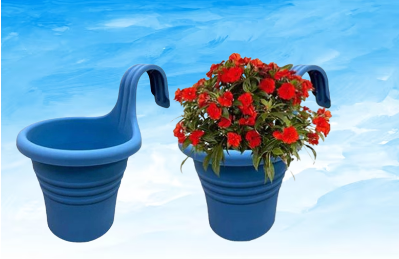 Fixtures Hang Easy Single Blue Planter