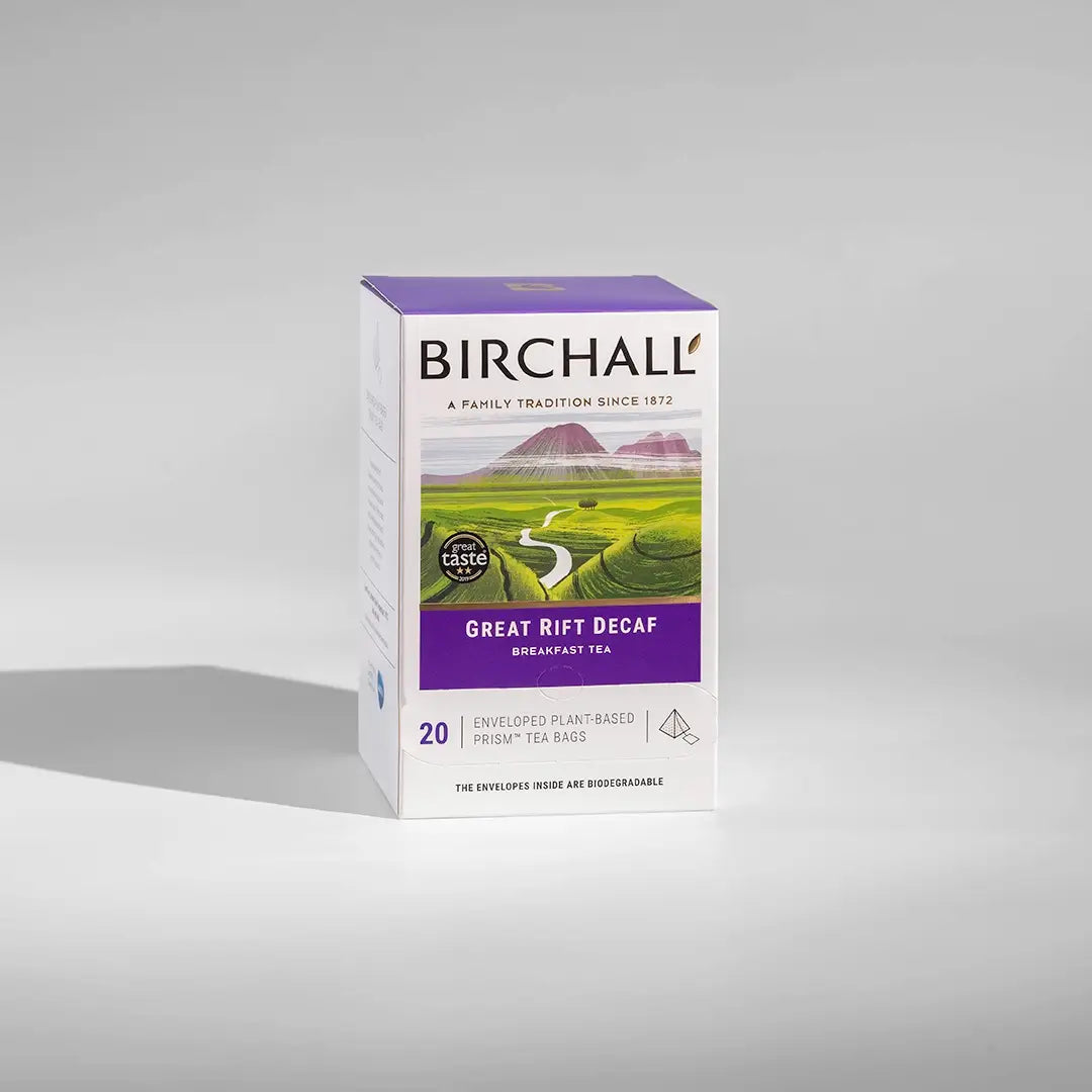 Birchall Prism Enveloped Teabags - Decaf 20's.