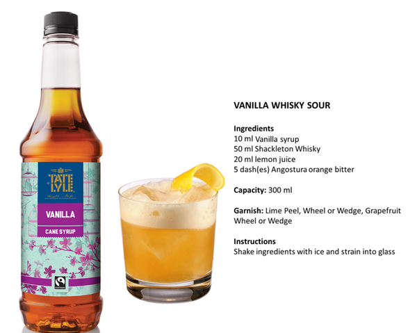 Tate & Lyle Fairtrade Vanilla Pure Cane Syrup (750ml)
