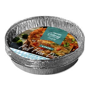 Kingfisher Kcf4A 8 Pack Of Small Foil Flan Dishes, Transparent, One Size