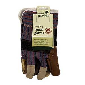 Kingfisher Gghddrl Men'S Heavy Duty Leather Palm Rigger Gloves - Multi-Colour
