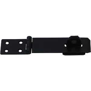SAFETY HASP+STAPLE 6IN BLACK 0617
