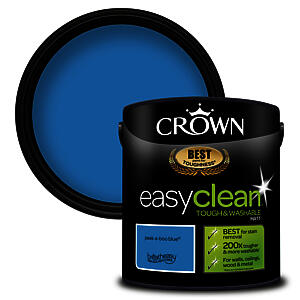 Crown Easy Clean MATT 2.5 Litre PIKABOO BLUE