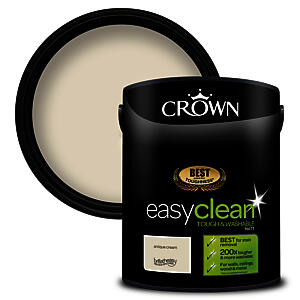 Crown Easy Clean MATT 5 Litre ANTIQUE CREAM