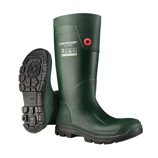 Dunlop Purofort Full Safety Green Boots ALL SIZES