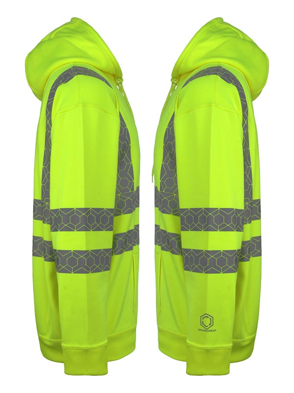 Envirowear Recyclable Hi-Vis Hoodie Sy ALL SIZES