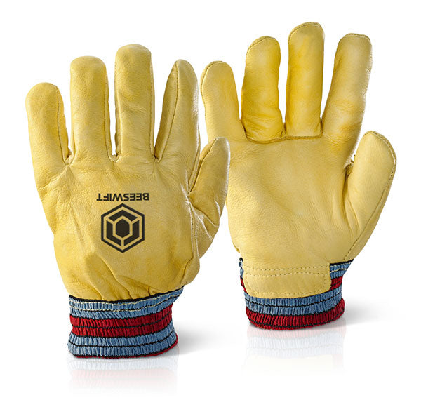 Beeswift Freezer Gloves One Piece Back Yellow Box 10's