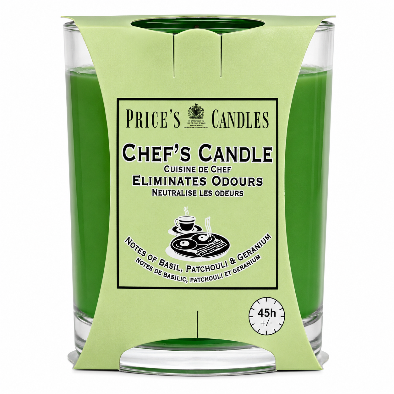 Prices Chefs Large 45hr Candle in Jar Eliminates Cooking Cooks Kitchen Odour