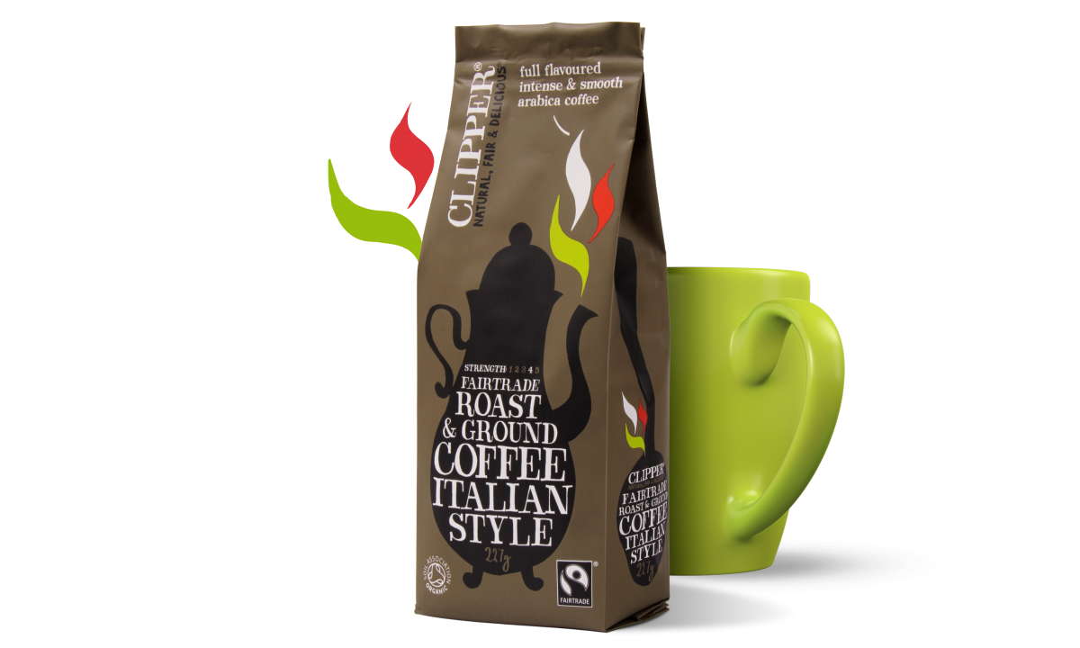 Clipper Fairtrade Organic Italian Style Coffee 227g