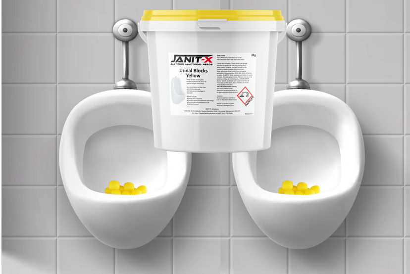 Janit-X Yellow Urinal Blocks 3kg