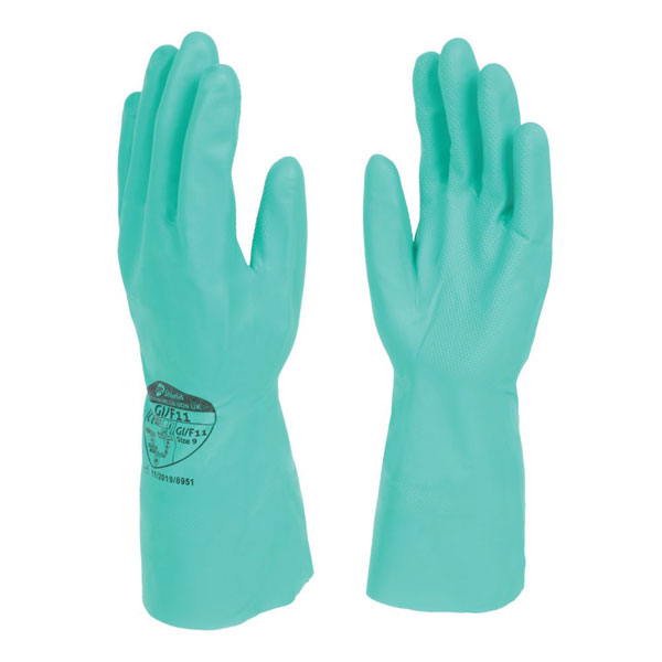 Shield Gi/F11 Green Nitrile Industial Glove ALL SIZES