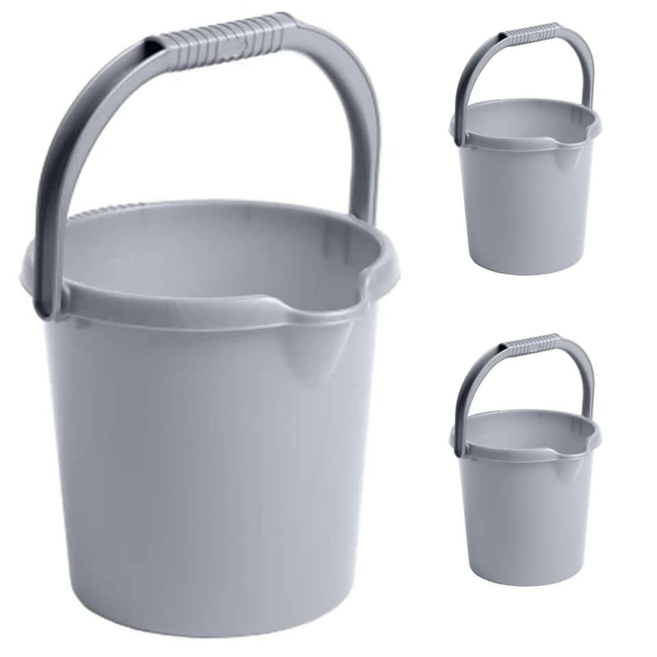 Wham Bam Grey Upcycled STRONG 10 Litre Bucket