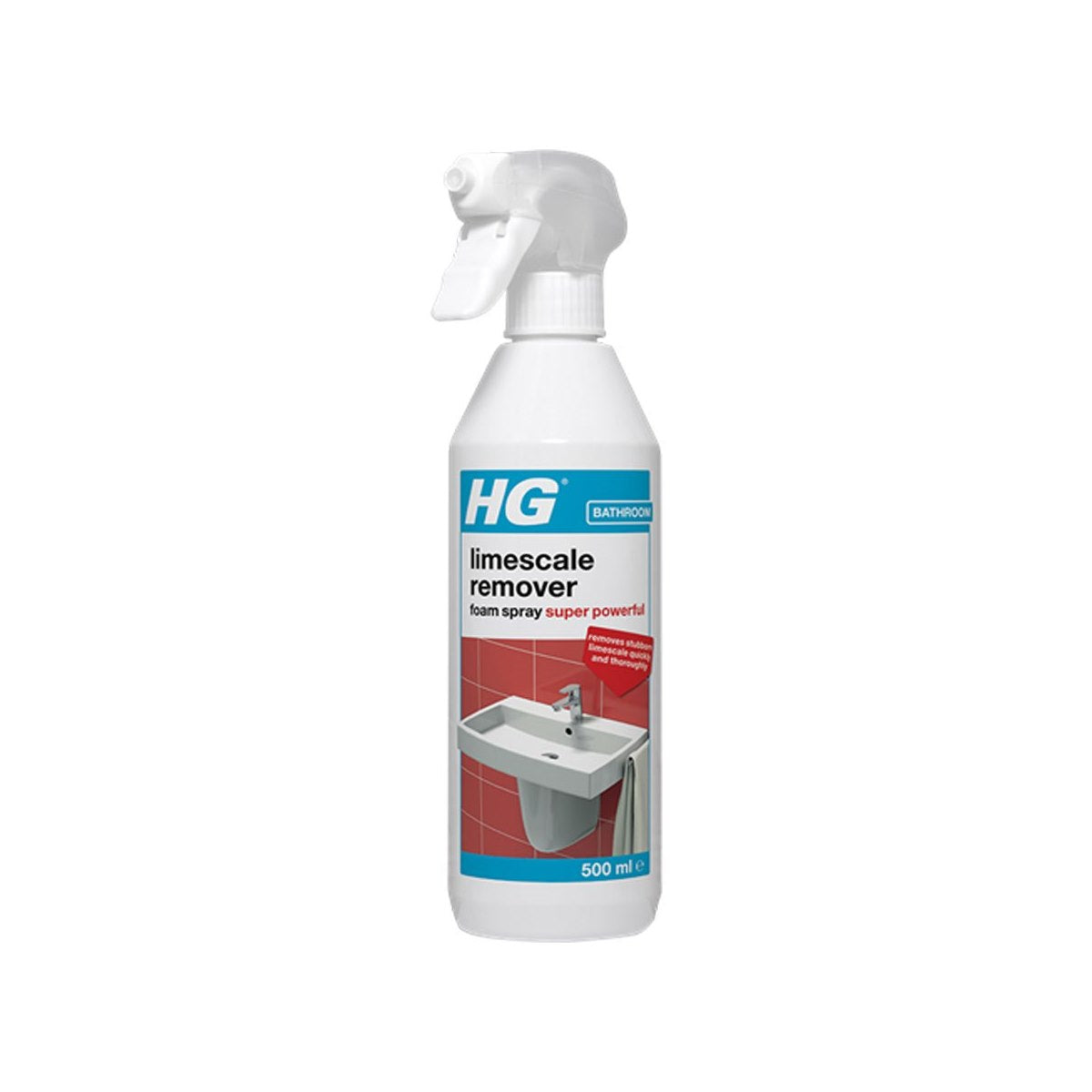 HG Bathroom Limescale Remover Spray 500ml SUPER POWERFUL VERSION