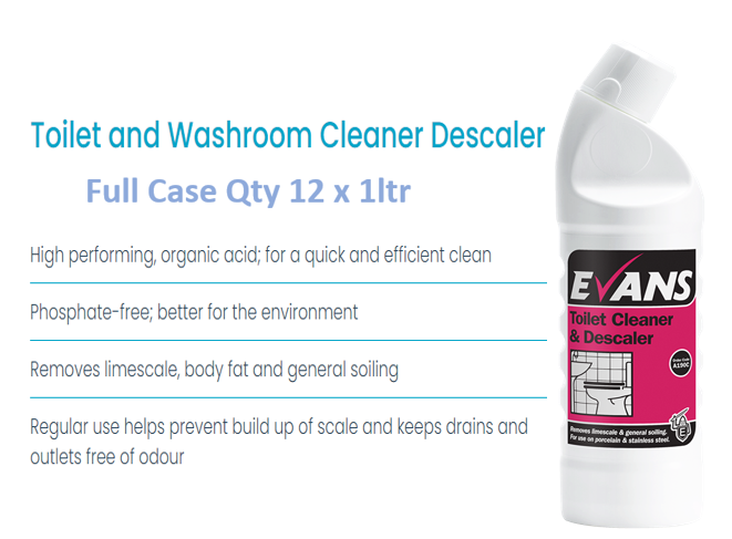 Evans Vanodine Toilet Cleaner & Descaler 1 Litre