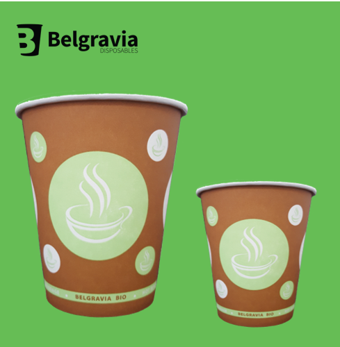Belgravia 8oz Biodegradable Paper Cups 50's