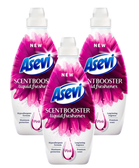 Asevi Scent Booster Pink Laundry Liquid Freshener 720ml