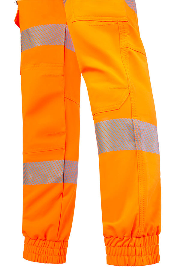 Beeswift Mens Hi-Vis Orange Work Joggers ALL SIZES