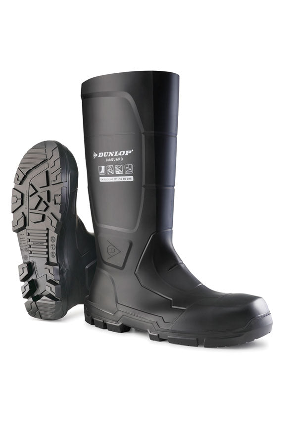 Jobguard Acifort Full Safety Wellington Black ALL SIZES