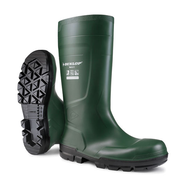 Work-It Full Safety Pvc Wellington Green ALL SIZES