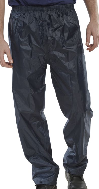 Beeswift Weatherproof Large Navy Nylon Trousers