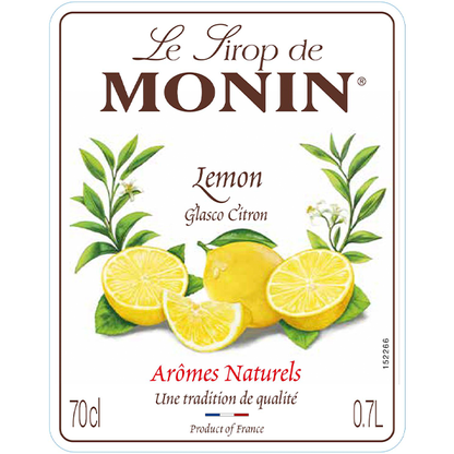 Monin Lemon Coffee Syrup 700ml (Glass)