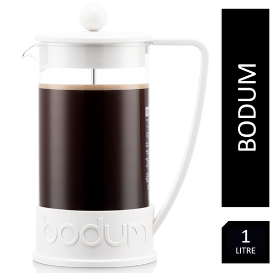 Bodum Brazil 8 Cup White Coffee Press 1 Litre