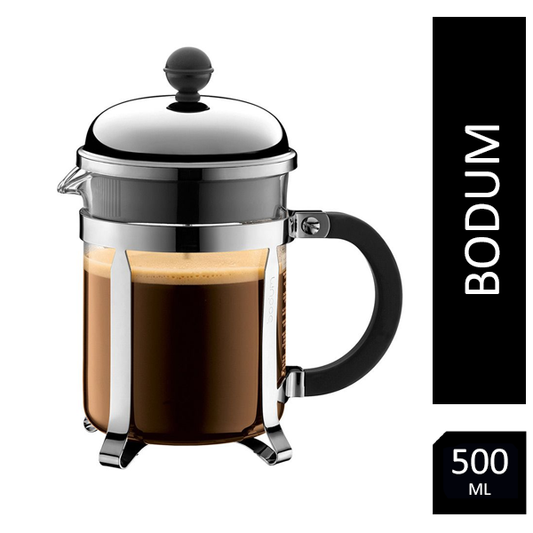 Bodum Chambord 4 Cup Silver Coffee Maker 0.5 Litre