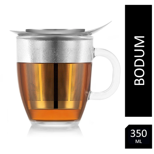 Bodum New Yo-Yo Shiny Mug & Tea Strainer 0.35 Litre