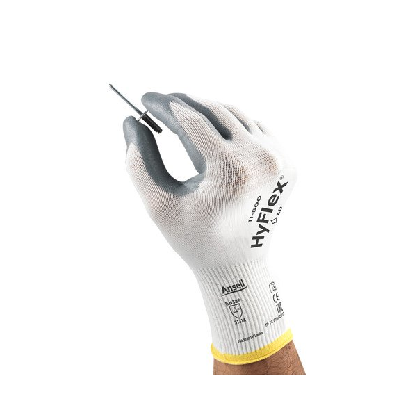 Ansell Hyflex Grey Foam Gloves Pair 11-800 (All Sizes)