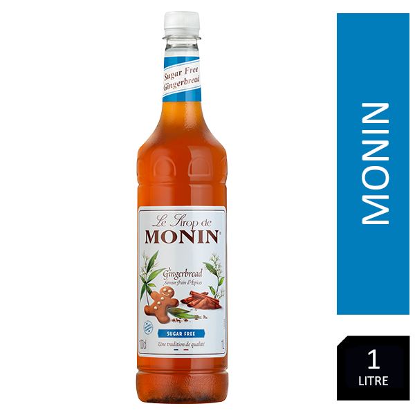 Monin Sugar Free Gingerbread Coffee Syrup 1 Litre