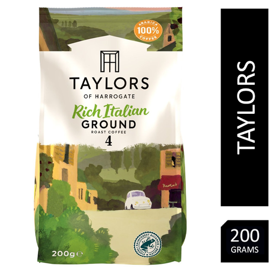 Taylors of Harrogate Rich Italian Ground Coffee 200g