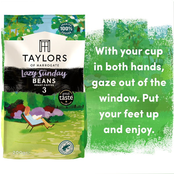 Taylors of Harrogate Lazy Sunday Coffee Beans 200g