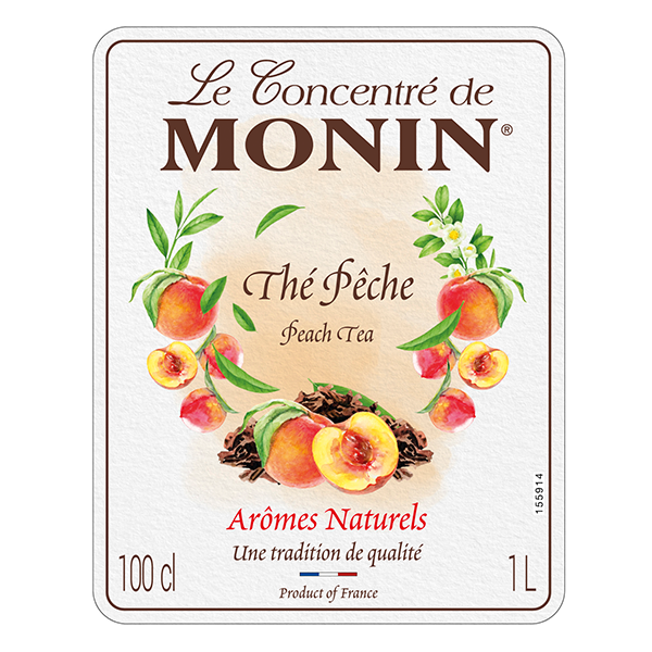 Monin Peach Tea Syrup 1 Litre