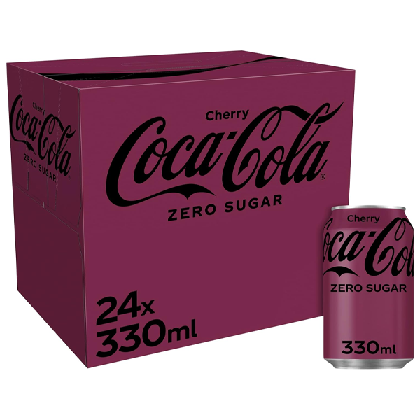 Cherry Coke Zero Cans 24x330ml