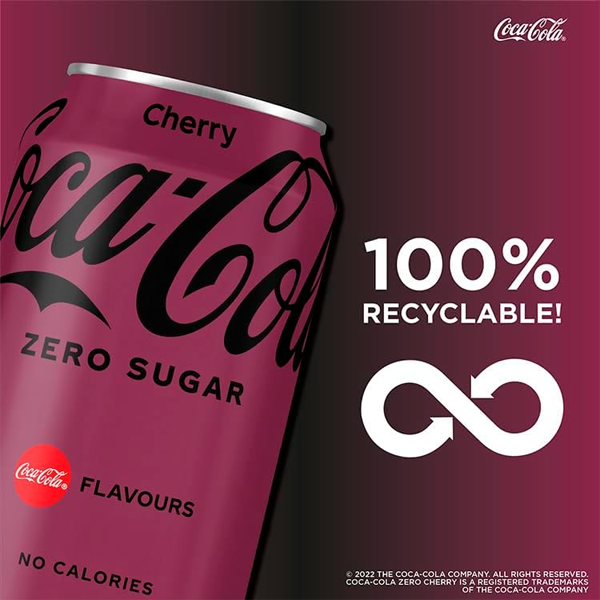 Cherry Coke Zero Cans 24x330ml